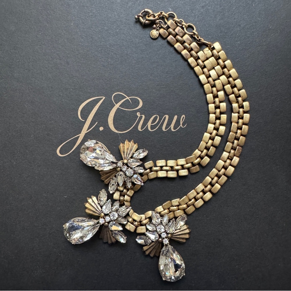 🌱 J. Crew Crystal statement necklace - Picture 3 of 5
